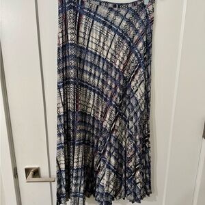 Elegant Blue Plaid Women's Skirt